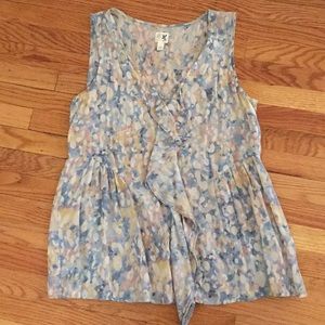 Blue and pink pastel sleeveless top from Anthro